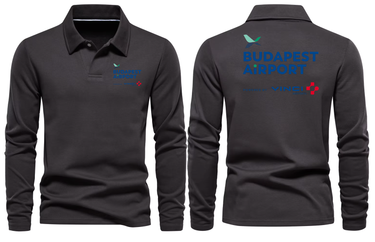 BUDAPEST AIRPORT LONG SLEEVE POLO
